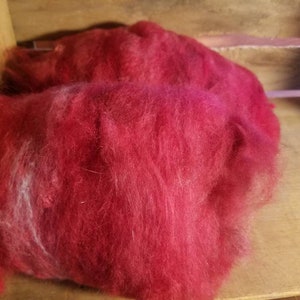 Art batt - merino teñido a mano, bfl, angora, perfecto para fieltro, spinning,