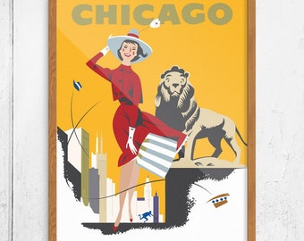 Chicago Windy City Shopper Print