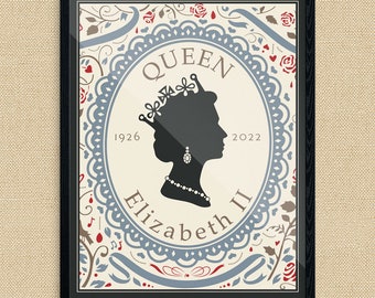 Queen Elizabeth II 1926 to 2022 Print