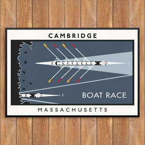 Cambridge Crew Boat Race Print