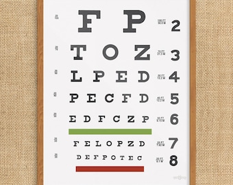 Eye Chart Print