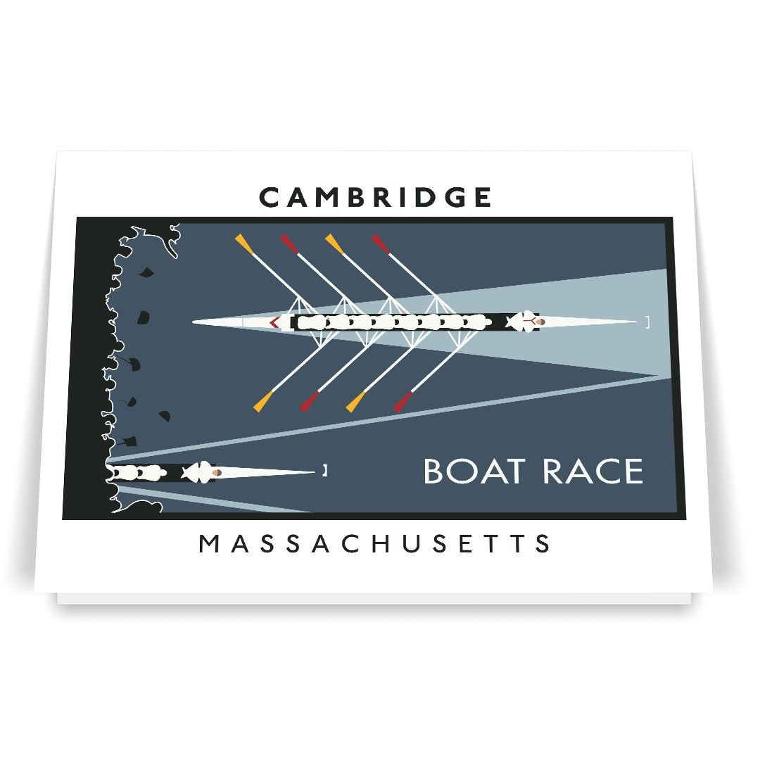 Cambridge Crew Boat Race Print - Etsy