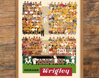 Chicago Wrigley Baseball Stands Print