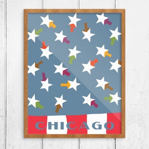 Chicago Summer Flag Print