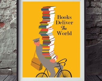 Books Deliver The World Print