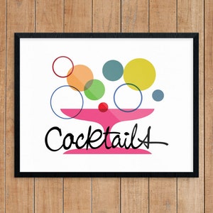 Bubbly Cocktails Print