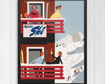 Après Ski Chalet Print