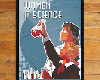 Mujeres en la Ciencia 11 x 14 Imprimir