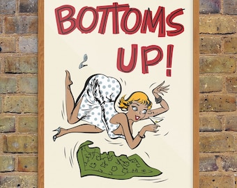 Bottoms Up Gal Print