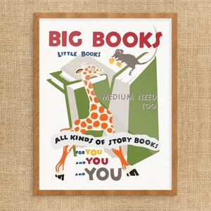 Big Books Little Books Print