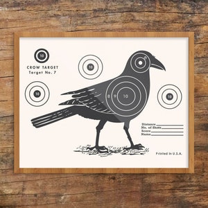 Crow Shooting Target Print