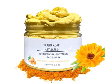 Turmeric Mask, Brightening Mask, Dark Spots, Oily Skin Skincare