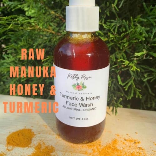 Face Wash Turmeric & Raw Manuka Honey Cleanser Organic Etsy