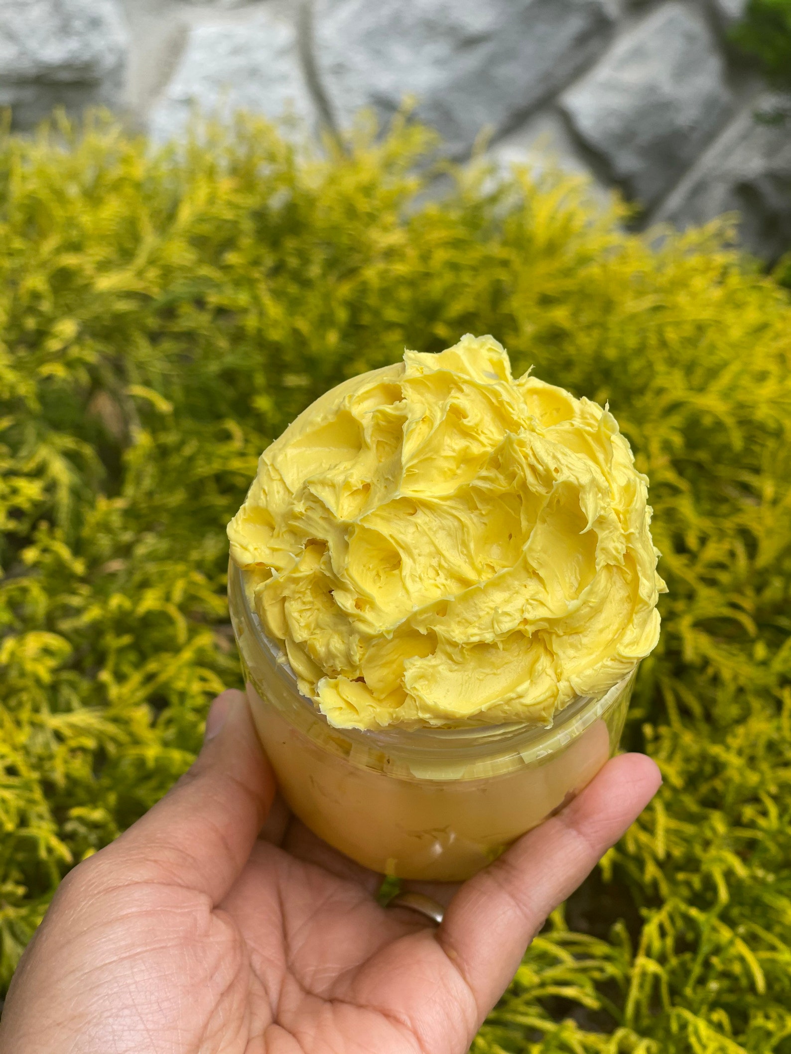 Raw Shea Butter All Natural Body Moisturizer Whipped Yellow Etsy