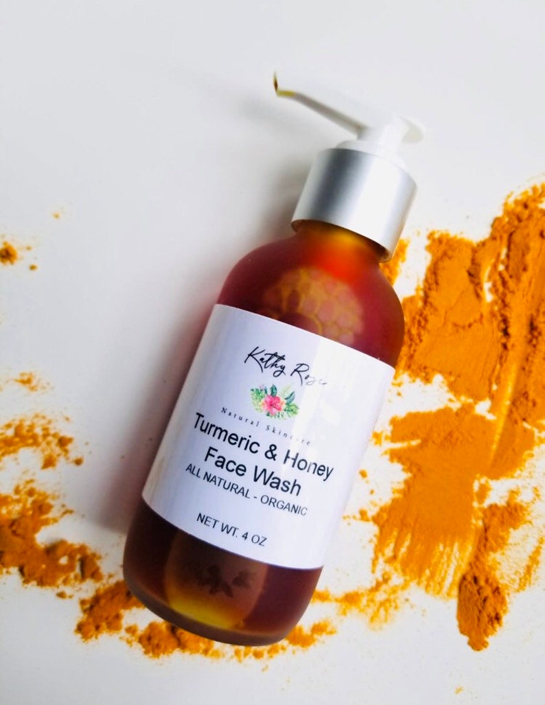 Face Wash, Turmeric & Raw Manuka Honey, Skin, Cleanser, Organic Skincare, All Natural image 5