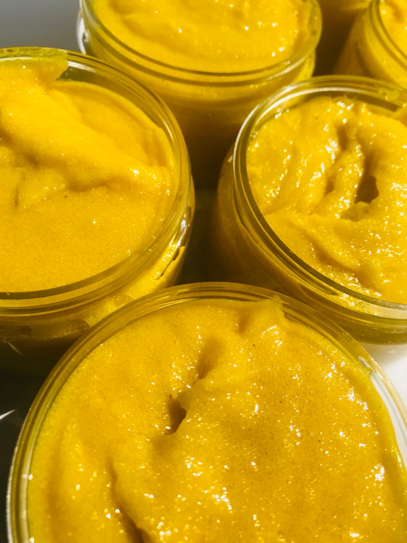 Turmeric Face & Body Exfoliating Scrub Uplifting Scent Sugar Etsy