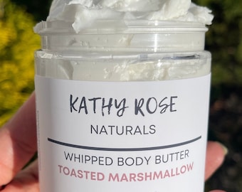 Toasted Marshmallow Body Butter, Whipped Shea Body Butter, Nourishing Oils For Dry Skin