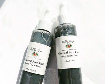 Face Wash, Charcoal Cleanser, Vegan Cleanser