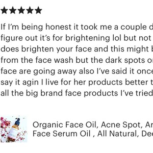 Organic Face Oil, Argan Face Serum Oil , Deep Moisturizer, All naturals Night Serum, Essential Oil image 2