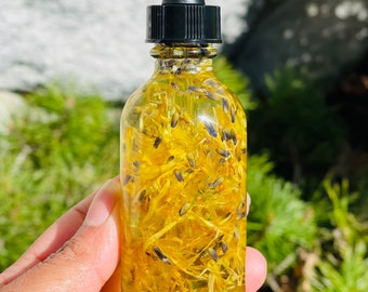 Sweet Vanilla Irish Sea Moss Body Oil, Vegan Moisturizer, All Over Body, Calendula Soothing Oil, Hair Oil , Natural Skincare, Wholesale