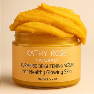 Turmeric Brightening Sugar Scrub, Dry Skin Exfoliating Scrub for  Inner thighs and Underarms, Tumeric Scrub