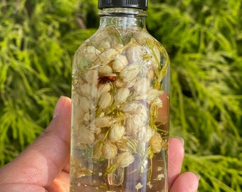 Jasmine Vanilla Irish Moss Body Oil, Soothing Body Moisturizer, Dry Skin Relief