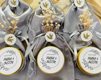 Wedding Bridal Favors For Guest in Bulk, Candle Favor For Bridal Shower, Thank You Gift For Guest, Baby Shower Favors