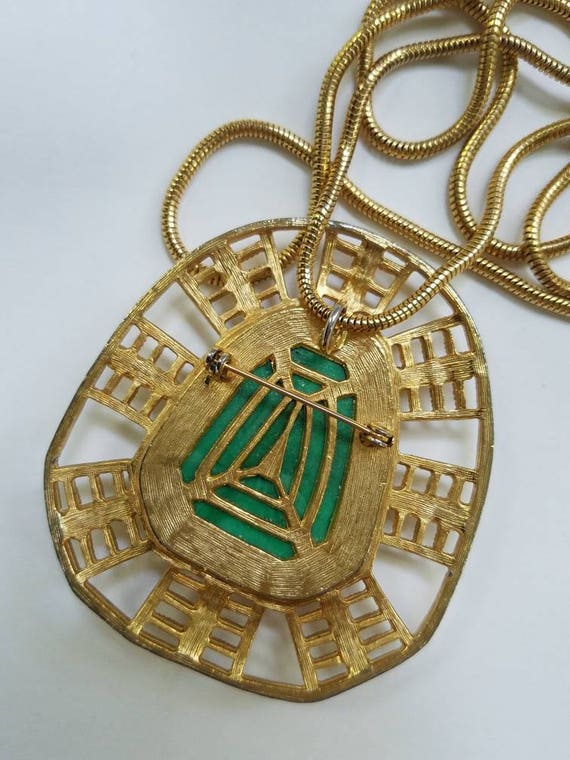 Asian Inspired Vintage Pendant/Pin - image 3