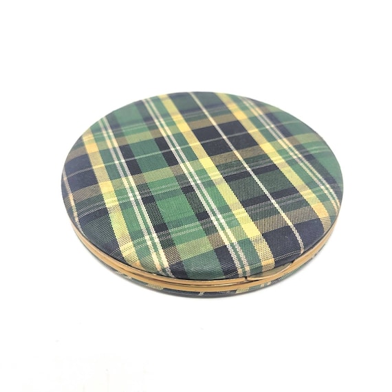 Adorable Vintage Plaid Compact by Lin Bren - image 3