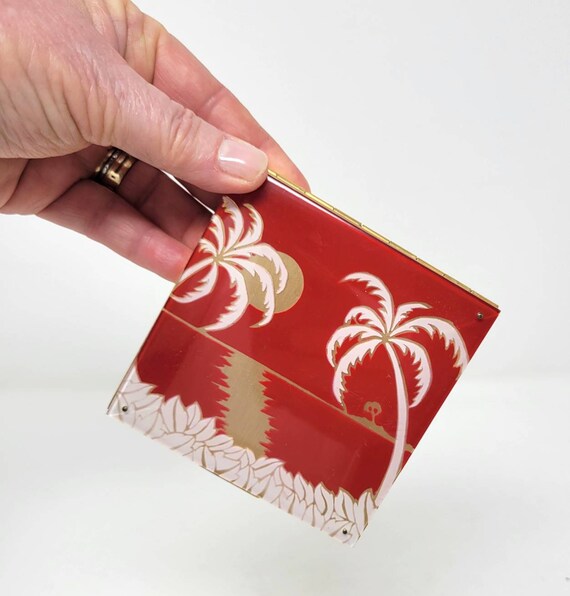 Vintage Tropical themed Compact by Rex 5th Avenue