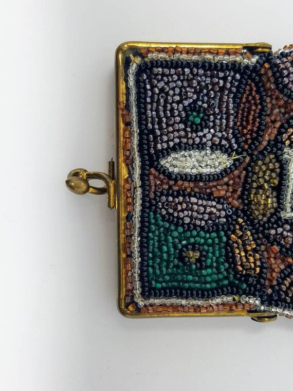 Vintage Hand Beaded Eyeglass Case - image 4