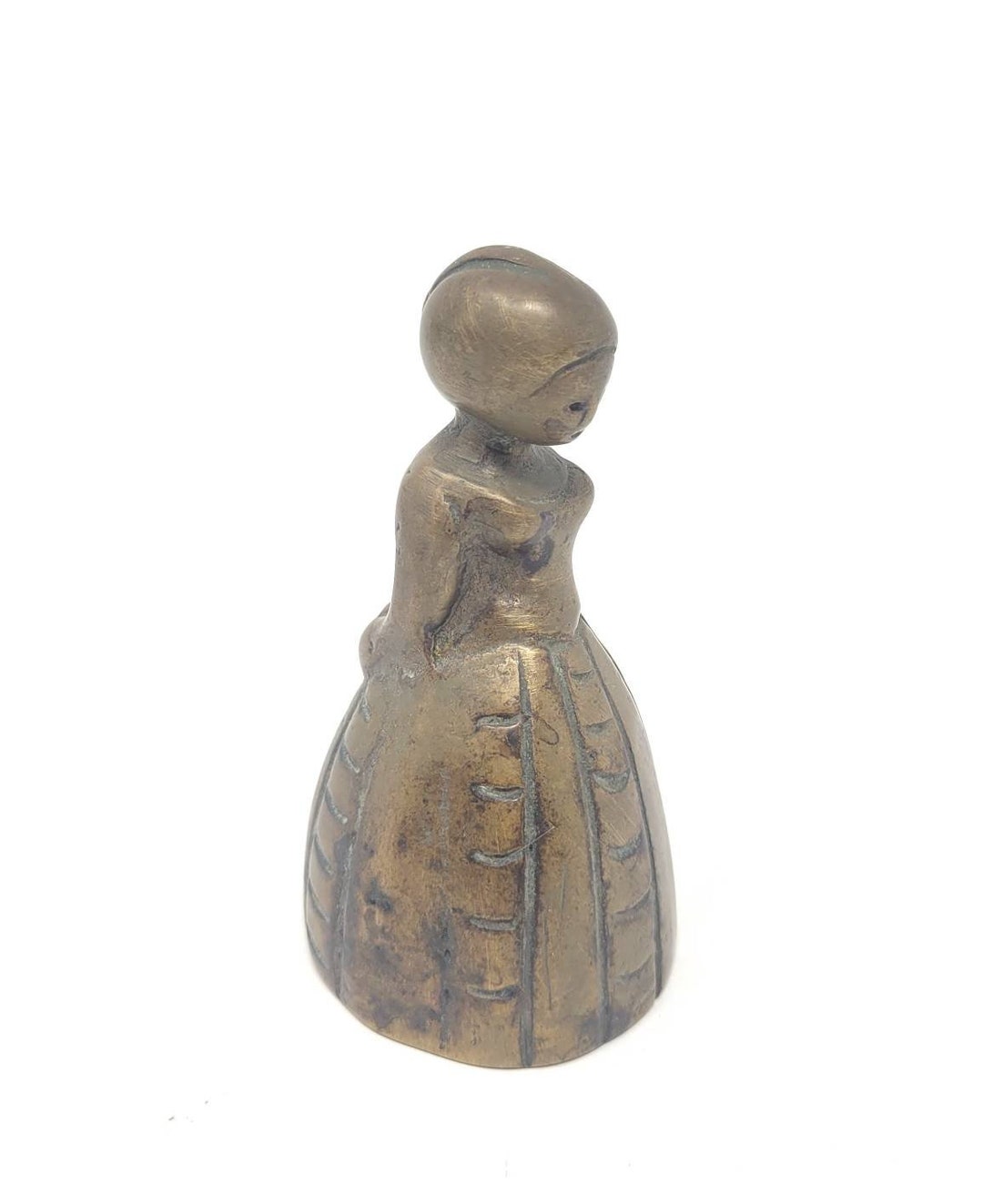 Vintage Brass Lady Bell Etsy