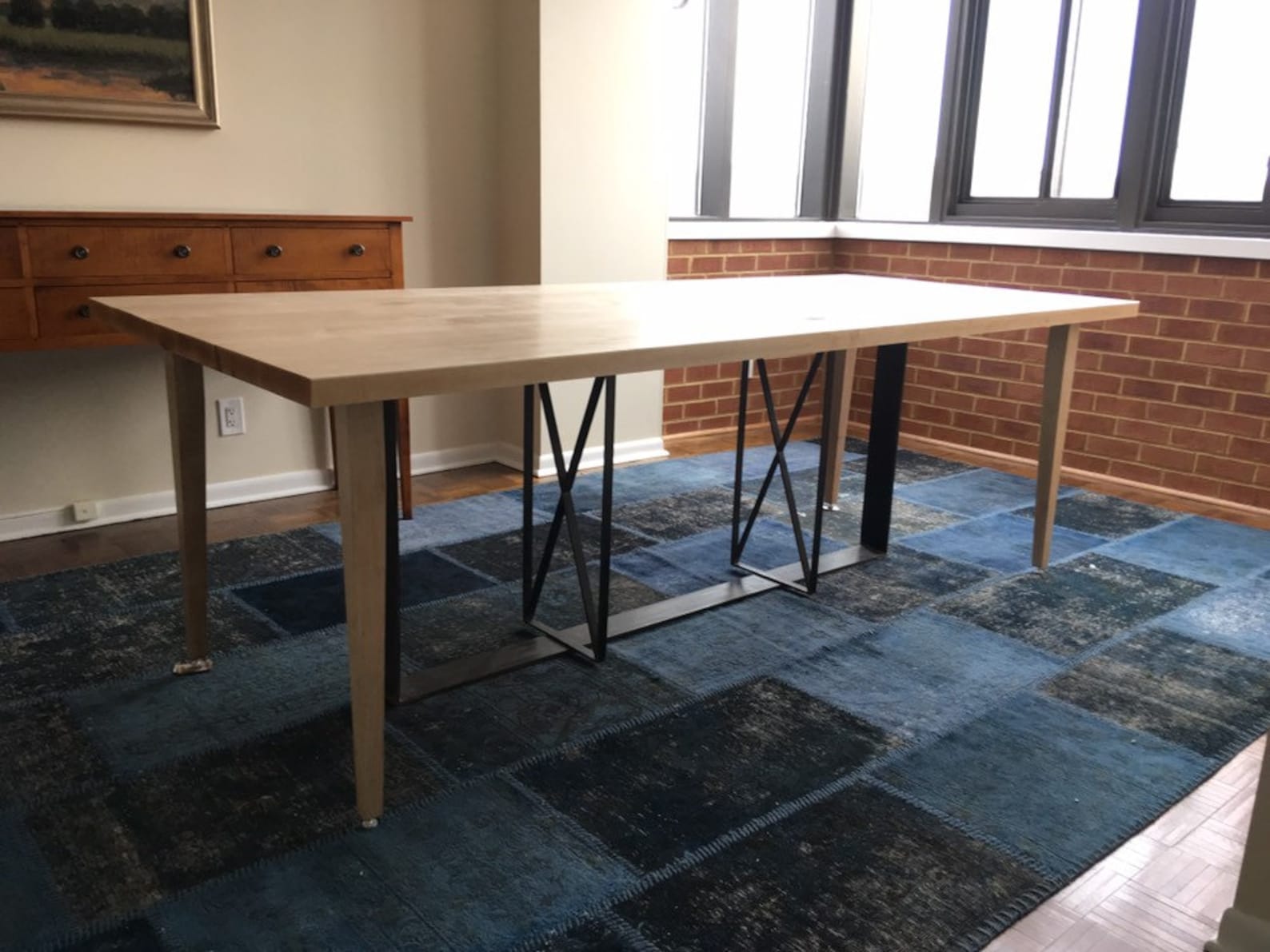 Apronless Maple Dining Table Etsy