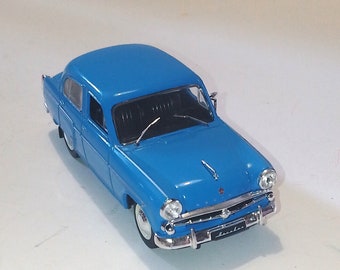 Moskvich-407, 1958-1963 USSR. Vintage. Collectible car model 1/43 Children&#39;s car. Rare. Mini car. Old car. DeAGOSTINI