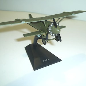 ANT-5, aircraft model 1/73. Fighter. USSR 1929-1931. Vintage Airplane. Mini plan. Plane model Aircraft. DeAGOSTINI