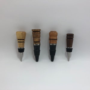 Wine bottle stoppers, Beautiful wood, gifts, Christmas gift, handmade, custom, made in USA. image 1