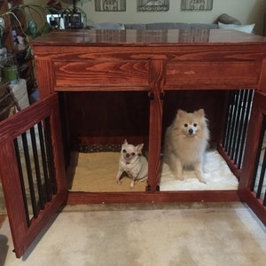 PLEASE WAIT to PURCHASE until first contacting me. Custom made dog kennel, pet cage, furniture grade kennel, handmade, gift, made in the usa immagine 8