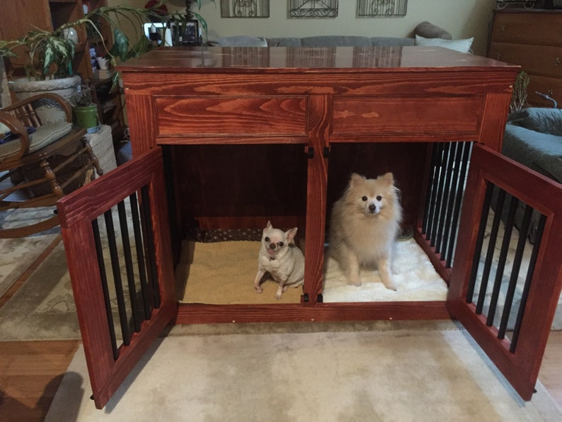 PLEASE WAIT to PURCHASE until first contacting me. Custom made dog kennel, pet cage, furniture grade kennel, handmade, gift, made in the usa immagine 8