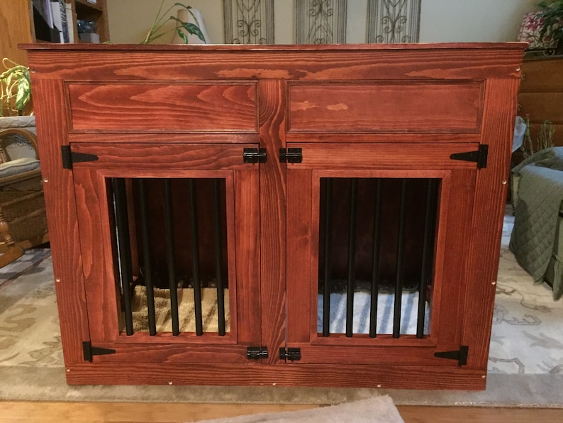 PLEASE WAIT to PURCHASE until first contacting me. Custom made dog kennel, pet cage, furniture grade kennel, handmade, gift, made in the usa immagine 2