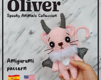 Oliver- Spooky Animals Collection. Amigurumi Pattern. ESP/ENG (Digital Pattern)