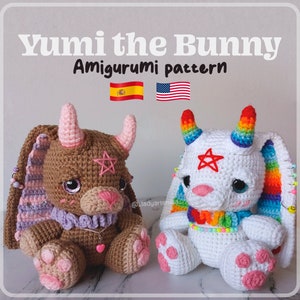 Yumi, The Bunny, Amigurumi pattern ESP/ENG (Digital pattern)