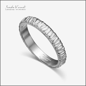 Silver ring &quot;Elegance&quot; men&#39;s ring partner ring wedding ring friendship ring /R041-S