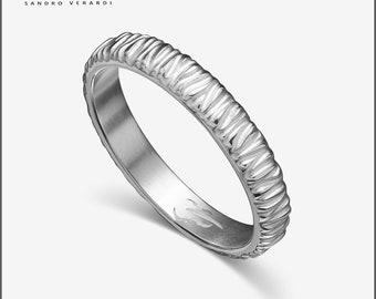 Silver ring "Elegance" men's ring partner ring wedding ring friendship ring /R041-S