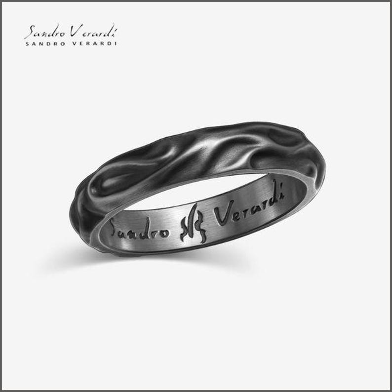 Anillo de plata para hombre “Balance” diseñado por SANDRO VERARDI Anillo de plata 925 /R022 imagen 2