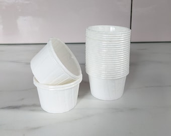 Cupcake Liner Muffin Papier Backförmchen, Backzubehör gefaltete Mini weiße Muffin Cupcake Förmchen