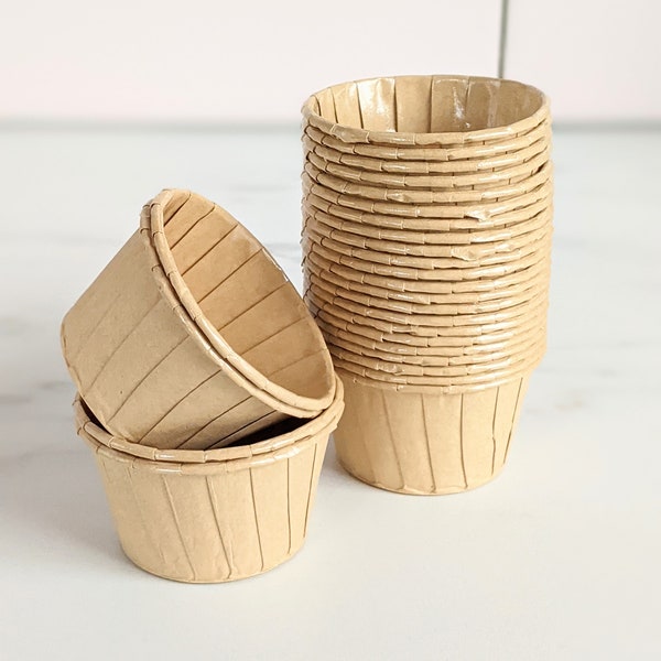 High Quality Pleated Manila Baking Cups Cupcake Cases Muffin Cups