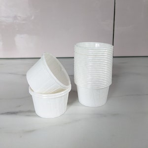 Cupcake Liners Muffin Paper Baking Cups, Baking Supplies Pleated Mini White Muffin Cupcake Cases