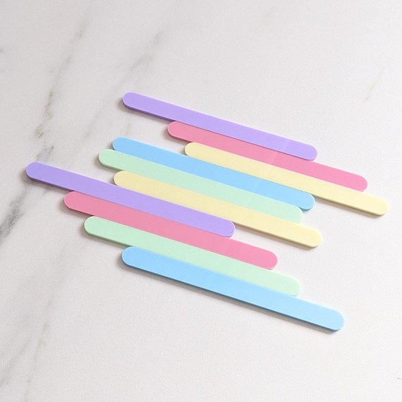 10 Pack Pastel Acrylic Cakesicle Cake Pop Popsicle Lolly Lollipop Sticks