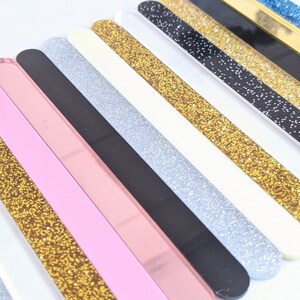 10 Pack Glitter Acrylic Cakesicle Cake Pop Popsicle Lolly Lollipop Sticks