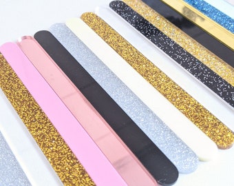 10 Pack Glitter Acrylic Cakesicle Cake Pop Popsicle Lolly Lollipop Sticks